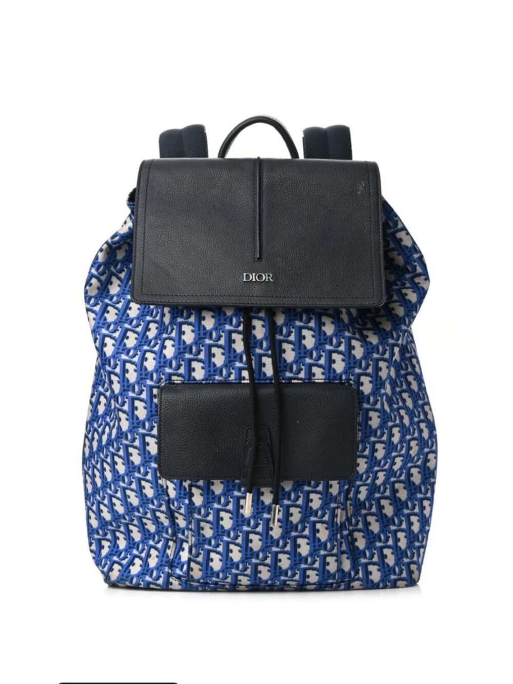 Christian Dior Oblique Backpack Trotter Pattern Backpack Daypack Backpack Ny...